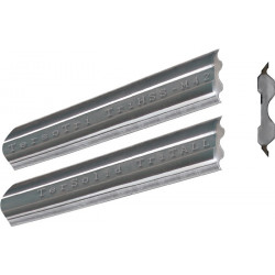 Couteau rabot réversible TERSA longueur 520 mm largeur 10 mm épaisseur 2,3 mm TerSolid® BARKE