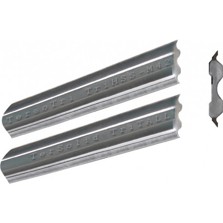Couteau rabot réversible TERSA longueur 520 mm largeur 10 mm épaisseur 2,3 mm TerSolid® BARKE