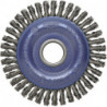Brosse plate D. 125 mm épaisseur de fil 0,35 mm acier 6 mm 12500 min-¹ OSBORN