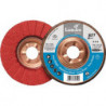Disque à lamelles SLTT Ceramic D. 125 mm granulation 40 plat INOX/acier grain cé (Par 10)