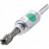 Brosse pinceau D. 6 mm tige 6 mm épaisseur fil 025 mm VA 4500 min-¹ LESSMANN