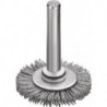 Brosse plate D. 30 mm tige 6 mm SiC poils de ponç. granulation 120 6 mm 18000 min-¹ LESSMANN