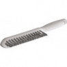 Brosse pour soudures d'angle longueur 290 mm 0,35 mm fil d’acier VA ondulé 3 rangées LESSMANN