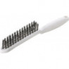 Brosse métallique longueur 285 mm 0,35 mm fil d’acier VA ondulé 3 rangées LESSMANN