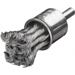 Brosse pinceau D. 22 mm épaisseur de fil 035 mm acier LESSMANN