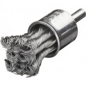 Brosse pinceau D. 29 mm épaisseur de fil 035 mm acier LESSMANN