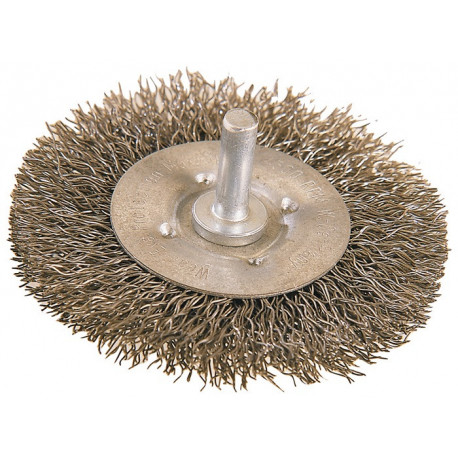 Brosse plate D. 100 mm épaisseur de fil 0,2 mm acier 12 mm 4500 min-¹ OSBORN