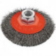 Brosse conique D. 100 mm épaisseur de fil 0,2 mm VA 20 mm 12500 min-¹ OSBORN