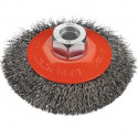 Brosse conique D. 100 mm épaisseur de fil 0,2 mm VA 20 mm 12500 min-¹ OSBORN