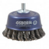 Brosse boisseau D. 65 mm épaisseur de fil 0,5 mm acier 6000 min-¹ OSBORN