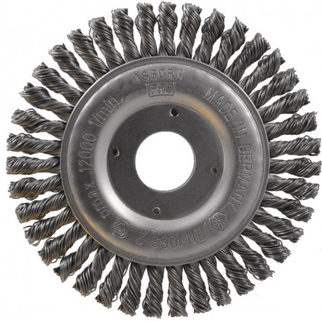 Brosse à pipeline D. 125 mm épaisseur de fil 05 mm acier 6 mm 12500 min-¹ OSBOR
