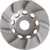 Meule boisseau diamant 115 mm pour béton et granit 22,23 mm une rangé