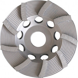 Meule boisseau diamant 180 mm pour béton et granit 22,23 mm une rangé