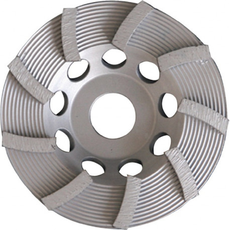 Meule boisseau diamant 180 mm pour béton et granit 22,23 mm une rangé