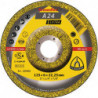 Meule à ébarber A 24 Extra D230xS6 mm contre-coudé acier perçage 22,23 mm KLINGS (Par 10)