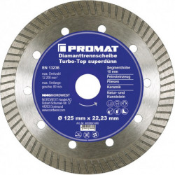 Disque à tronçonner diamant D. 300 mm perçage 254 mm super mince 10 mm