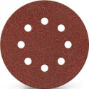 Disque abrasif adhésif GLS 4 115 mm granulation 40 pour bois/métal corindon nombre de trous 8 PROMAT (Par 25)
