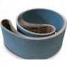 Bande abrasive ZK713X L. 1000 mm l. 100 mm granulation 80 pour acier/INOX/métaux (Par 10)