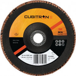 Disque à lamelles Cubitron™ II 967A D. 125 mm granulation 60 conique INOX grain (Par 10)