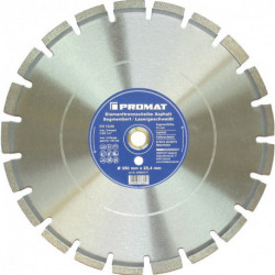Disque à tronçonner diamant D. 350 mm perçage 20 mm soudé au laser 10 mm