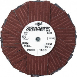 Étoile abrasive MS D. 80 mm granulation 80 3000 min-¹ KEMPER