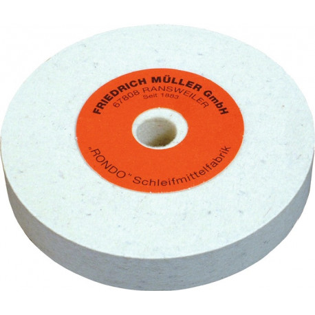 Disque de polissage en feutre D.200xB25x20 mm feutre de laine MÜLLER