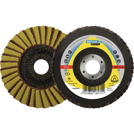 Disque à lamelles SMT 850 Kombi D. 115 mm granulation 120 conique INOX corindon (Par 5)