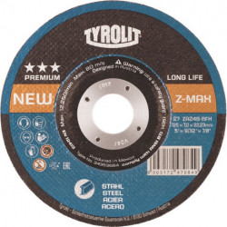 Meule à ébarber LONGLIFE Z-MAX D178xS4 mm contre-coudé acier perçage 22,23 mm TY (Par 10)
