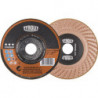 Meule à ébarber RONDELLER D115xép. mm contre-coudé métaux non ferreux perçage 22,23 mm TYROLIT (Par 25)