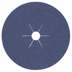 Disque en fibres CS 565 D. 180 mm granulation 24 INOX corindon zirconien KLINGSP (Par 25)
