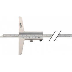 Jauge de profondeur DIN 862 300 mm règle de mesure droite 12 x 4 mm HELIOS PREIS