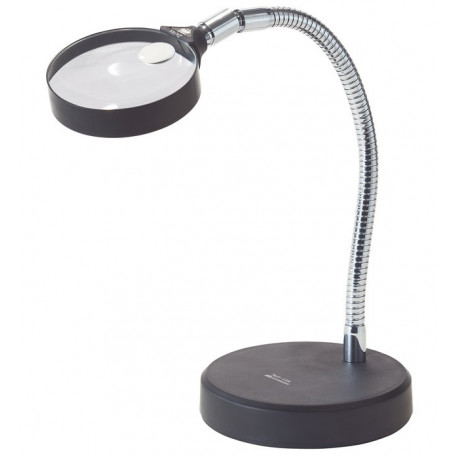 Loupe de lecture à pied Tech-Line agrandissement 2x/4x D. de lentille 90/20 mm SCHWEIZER