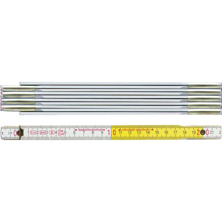 Épaisseur branches 9802 longueur 2 m largeur 16 mm mm/cm EG III hêtre blanc-jaune BMI