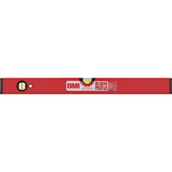 Niveau à bulles SUPERSTAR 60 cm aluminium rouge ± 05 mm/m BMI