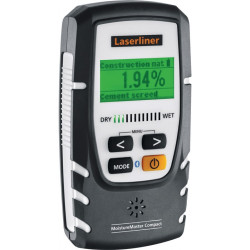 Hygromètre pour bois/ bâtiments MoistureMaster Compact Plus 0-40 degr. C / HA 60 % LASERLINER