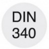 Foret hélicoïdal avec queue cylindrique longue, en acier à coupe rapide à 5 % de cobalt, type RTF, DIN 340, profil rectifié, surface sans revêtement, Ø h8