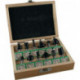 Jeu de fraises 973CT12A05 carbure D. de la tige 8 mm 12 pièces FISCH-TOOLS