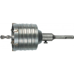 Trépan à percussion D. nominal 80 mm longueur totale 120 mm pour prises de distr