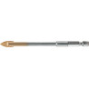 Foret pour le verre/le carrelage D. 4 mm longueur totale 100 mm PROMAT