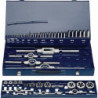 Jeu de filières et tarauds M3-M20 54 pièces HSS Coffret en métal PROMAT