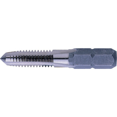 Taraud unique HSSG 1/4 po. embout 6 pans M3 x 11 mm EXACT