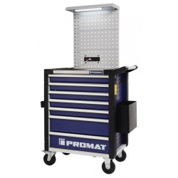 Servante d’atelier PLUS l.788xP471xH969 mm 400 kg 7 tiroirs non équipé PROMAT
