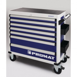 Servante d’atelier PLUS l.1010xP460xH990 mm 500 kg 7 tiroirs tôle d’acier