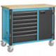 Servante d’atelier 179NW-7/230 l.1150xP600xH964 mm 450 kg 7 tiroirs 230 pièces tôle d’acier HAZET