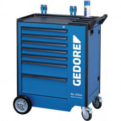 Servante d’atelier 2004 l.775xP435xH985 mm 500 kg 7 tiroirs tôle d’acier GEDORE