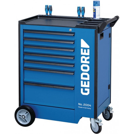 Servante d’atelier 2004 l.775xP435xH985 mm 500 kg 7 tiroirs tôle d’acier GEDORE