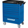 Servante d’atelier WSL-L-TS-308 workster l.785xP510xH1045 mm 400 kg 7 tiroirs tôle d’acier GEDORE
