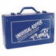 Valise pour machine-outils l.390xP240xH112 mm insert en mousse pour perceuses tôle d’acier, bleu