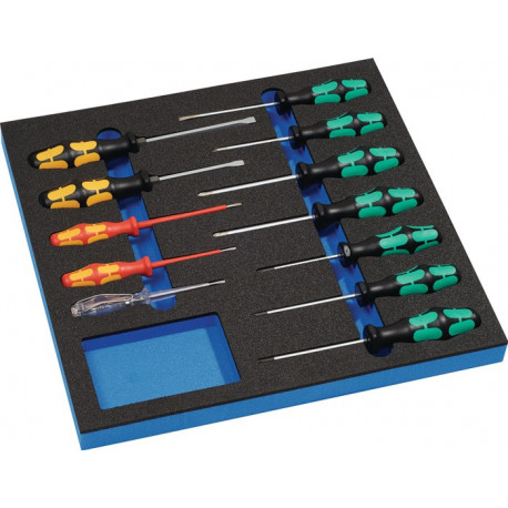 Module à outils 12 pièces module 2/3 fente/PH/PZD/TORX WERA