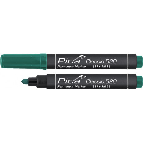 Marqueur permanent classique vert Degrésuation 1-4 mm pointe ronde PICA (Par 10)